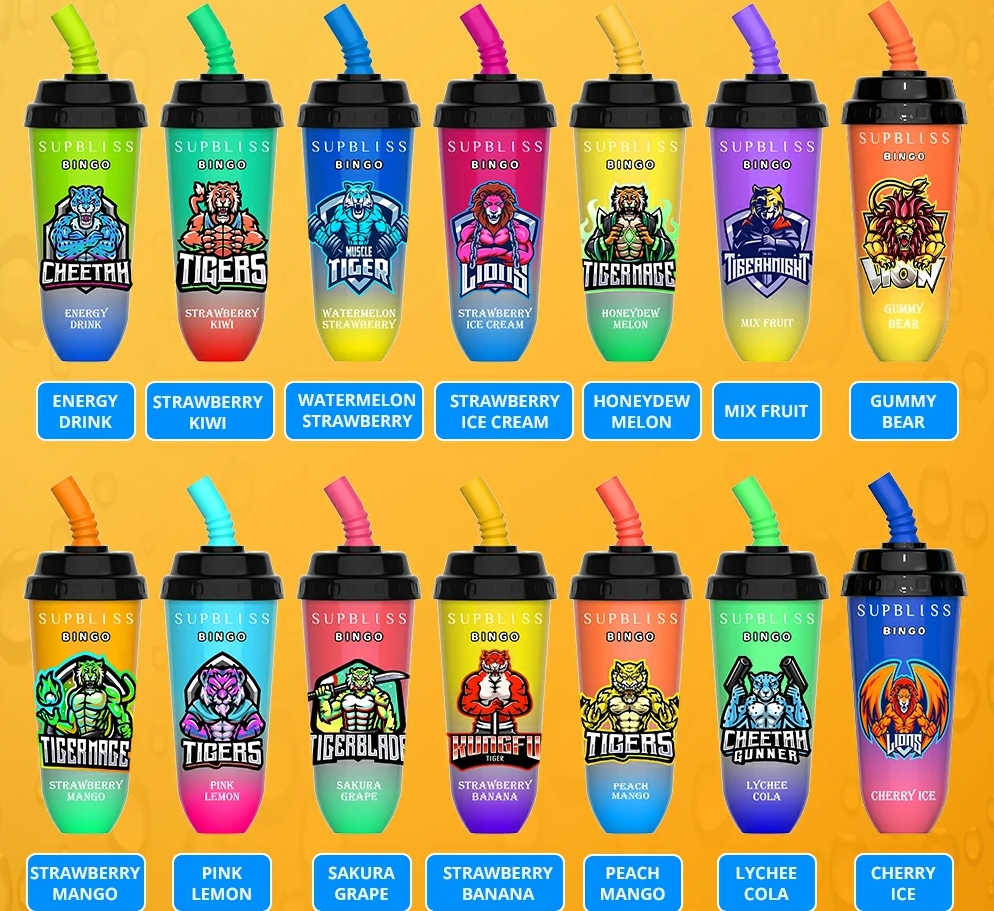 اكتشاف RandM Supbliss Bingo 8000 Puffs Vape - الموز بالفراولة: تجربة فيب ممتعة ومبتكرة